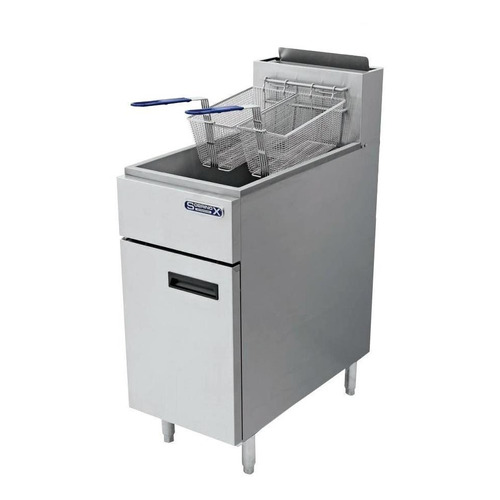 Freidora industrial Sobrinox Fryer 19.5-3Q 19.5L acero inoxidable