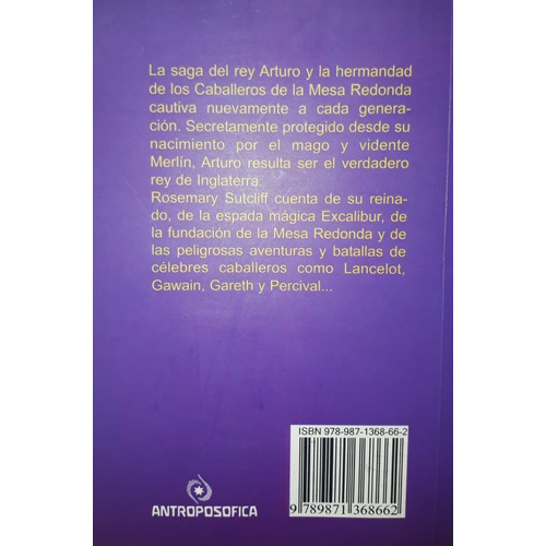 Libro Merlín Y Arturo Editorial Antroposófica Papel Local
