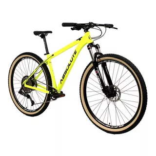 Bike Mtb 29 Absolute 12v Freios Hidráulicos Suspensão Trava Cor Amarelo Neon - Nero Tamanho Do Quadro 15