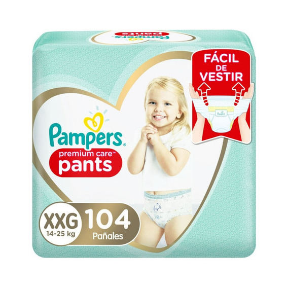 Pañales Pampers Pants Premium Care Talla Xxg 104un Extra extra grande (XXG)