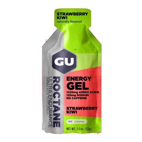 Suplemento en gel GU  Roctane Roctane Energy Gel carbohidratos sabor strawberry kiwi en sachet de 32g