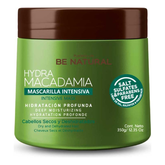 Be Natural Mascarilla Intensiva Hydra Macadamia 350g