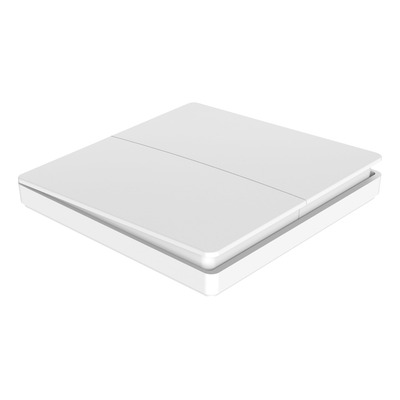 Tecla Kinetic Pulsador Blanco 2 Canales Radiofrecuencia Mc