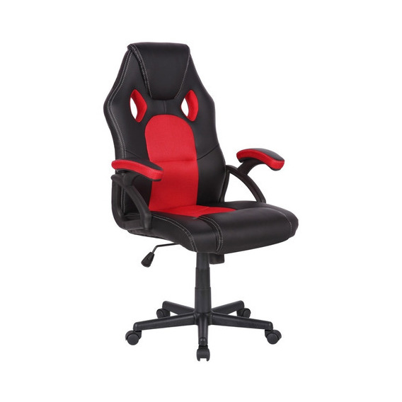 Silla Gamer Oficina Giratoria Negra/verde Calidad Premium Color Rojo