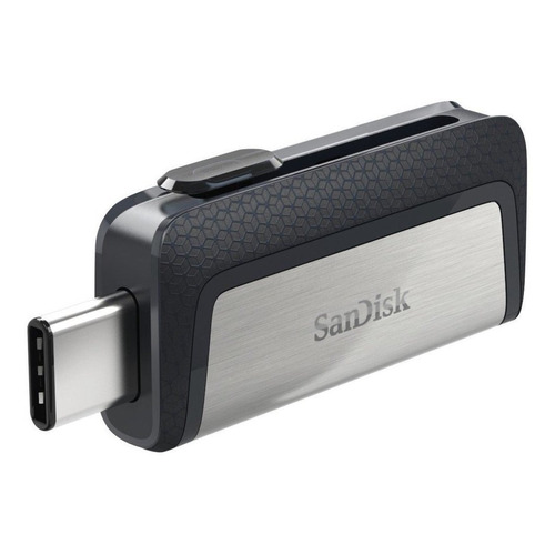 Pendrive SanDisk Ultra Dual Drive Type-C 16GB 3.1 Gen 1 negro y plateado