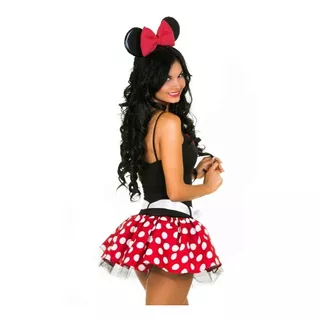 Disfraz Minnie Mouse Ratona Mujer Adulto Halloween Falda