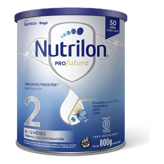 Leche En Polvo Nutrilon Profutura 2 Lata 800gr X1 Unidad