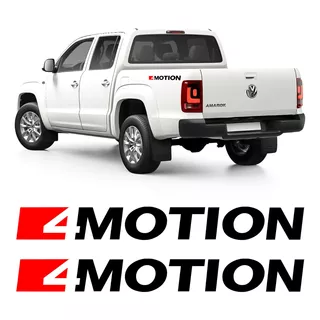 Par Adesivo 4motion Amarok 2017 18 19 2020 Lateral Emblema