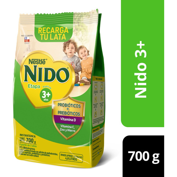 Leche En Polvo Nido® Etapa 3+ Bolsa 700g