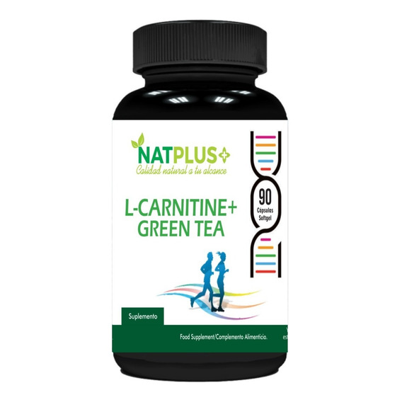 L Carnitine + Green Tea 90 Cáps. Softgel (blandas) De 1000mg