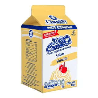 Crema Chantilly Top Cream Vainilla 460g