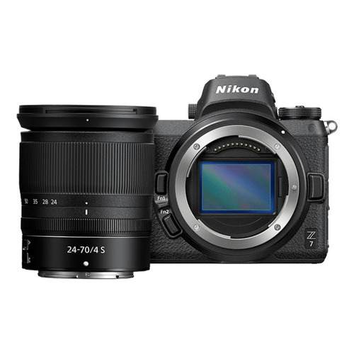  Nikon Kit Z7 + lente 24-70mm sin espejo color  negro 