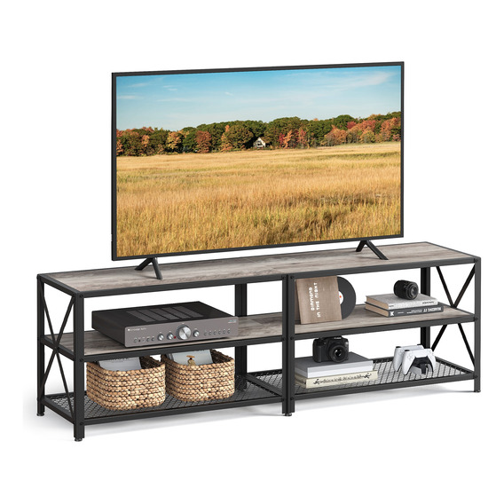 Mueble De Tv Vasagle Con 3 Niveles Estantes Hasta 70 Pulgada