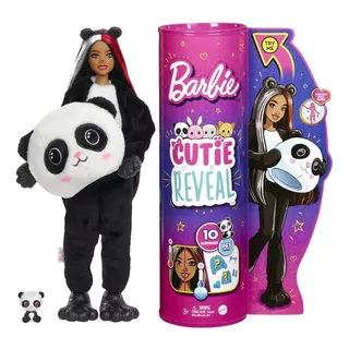 Barbie Cutie Reveal - Muñeca Con Disfraz De Peluche Panda