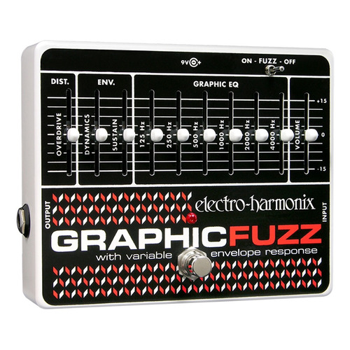 Pedal Fuzz / Eq Guitarra Electro Harmonix Graphic Fuzz Color Negro