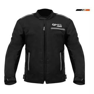 Jaqueta Masculina Motociclista Essence Preta/cinza