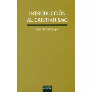 Libro Introduccion Al Cristianismo
