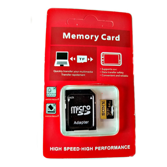Memoria Micro Sd Sony De 64gb Nivel 10 Ultrahd 4k 