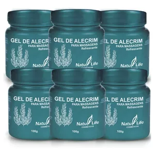 Gel De Alecrim (c/ Oleo Essencial) 100g Natulife Kit C/6