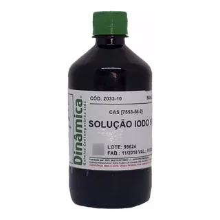 2 Frascos Iodo - Lugol 5% Inorgânico - Frasco 1 Litro 