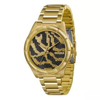 Relógio Lince Lrgk042l Pkkx Feminino Dourado Refinado