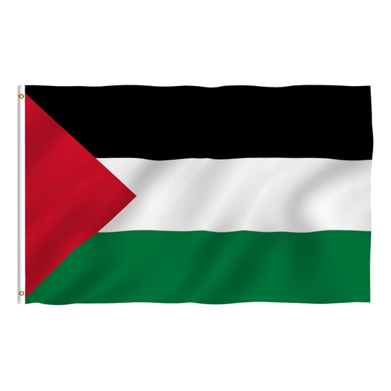Palestina Banderas Poliéster Con Ojales De Latón 90 X 150 Cm