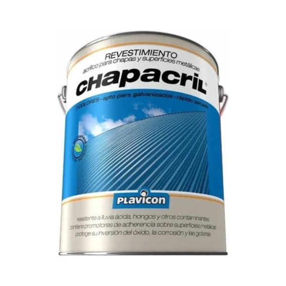 Chapacril Revestimiento Acrilico Chapas  Metalicas 4 L Mm