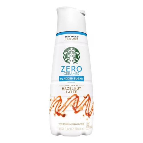 Starbucks Crema Liquida Zero Azucar Hazelnut Late 828ml