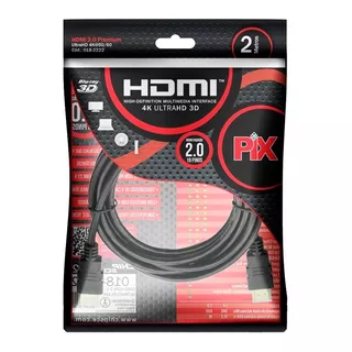 Cabo Hdmi 2.0 4k 3d Ultrahd 19 Pinos Chip Ps4 Xbox 2 Metros