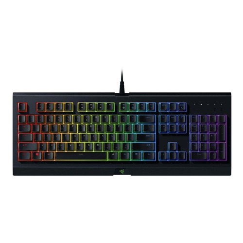 Teclado gamer Razer Cynosa Chroma QWERTY inglés US color negro con luz RGB