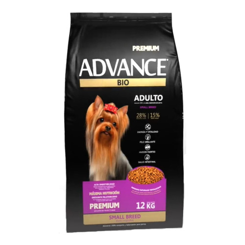 Alimento Advance Bio Premium Máxima Nutrición para perro adulto de raza pequeña sabor mix en bolsa de 12 kg