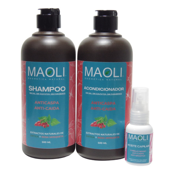Pack Anticaspa Shampoo + Acondicionador + Aceite Capilar