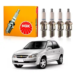  Jogo Velas Ngk Corsa Classic 1.0 Vhc Flex 2006 A 2009