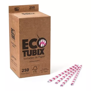 Sorbetes De Papel - Ecotubix - Biodegradables - Diámetro 6mm