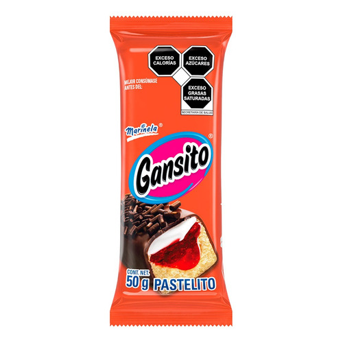 5 Pzs Marinela Pastelito Gansito 50gr