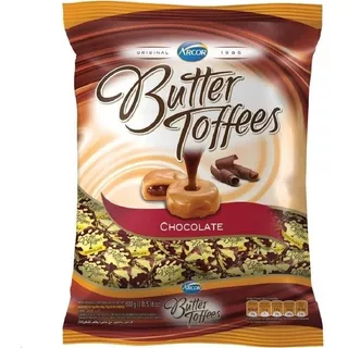  Balas Butter Toffees 500g Arcor Chocolate - Recheio Cremoso