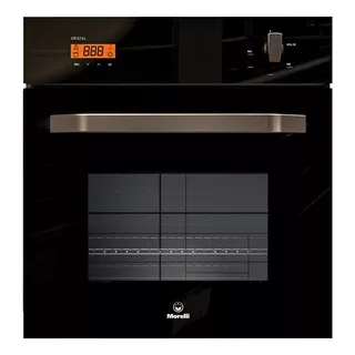 Horno Morelli 600 Cristal A Gas P/empotrar Color Negro