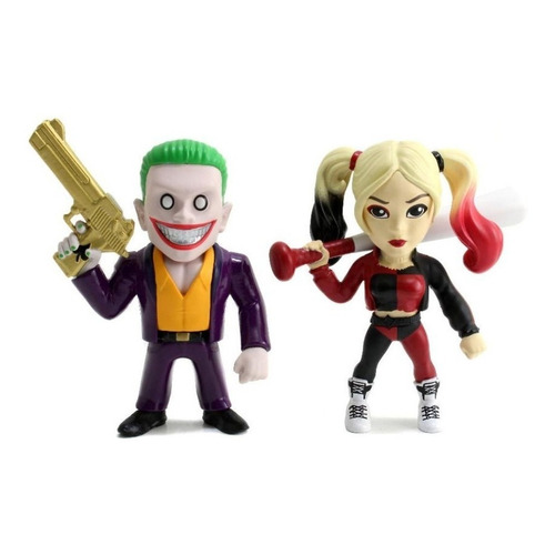 Metals Figura Joker Y Harley Quinn 11cm Pack X2 Suicide Squa