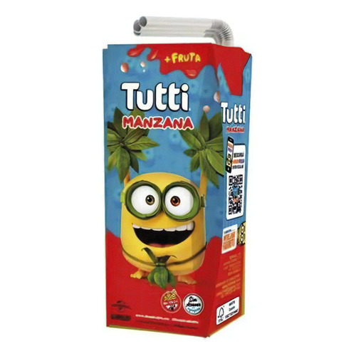 Jugo De Manzana Tutti 200cc Sin Tacc Sin Azucar Agregada X18