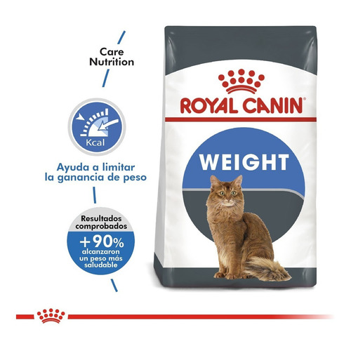 Alimento Royal Canin Feline Care Nutrition Weight Care para gato adulto sabor mix en bolsa de 1.5 kg