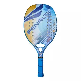 Raquete De Beach Tennis Carbon 3k Silver Azul Penalty