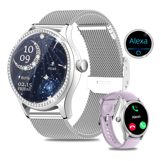Smartwatch 1.38'' Reloj Inteligente Bluetooth Llamadas Alexa