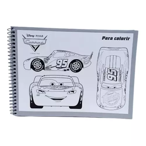 Caderno De Desenho A4 Personalizado - Tema Carros Corrida