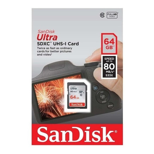 Tarjeta de memoria SanDisk SDSDUNC-064G-GN6IN  Ultra 64GB