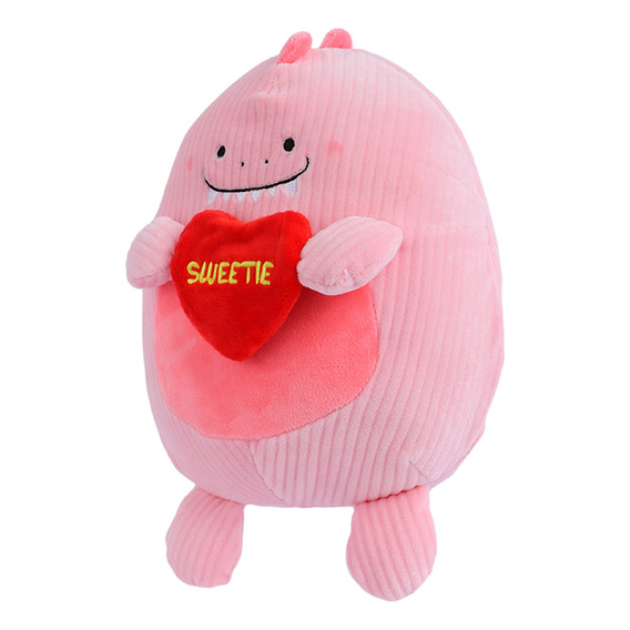 Miniso Peluche  Dinosaurio Minisow Con Corazón Felpa Rosa 20