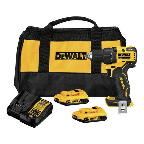 Taladro Atornillador Dewalt 1/2 20v Max Dcd-708d2-b3 Color Amarillo