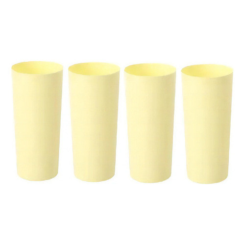 Vaso Trago Largo X 10 Pastel Perlado Fiesta Color Pastel Amarillo