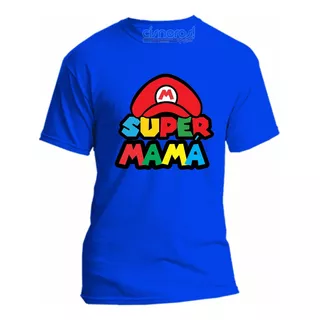 Playera Super Mama Mario Bros Todas Las Tallas