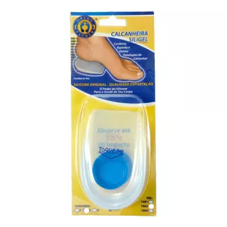 Calcanheira Silicone Em Gel Com Ponto Azul Ortho Pauher Tamanho Da Calcanheira G