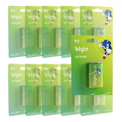 Kit Cx C/10 Baterias 9v Alcalina Elgin Energy Em Blister no Mercado Livre com oferta e cupom de desconto